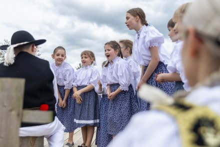 Wiślański Wygón Łowiec - występ Zespołu Regionalnego "Mała Wisła"